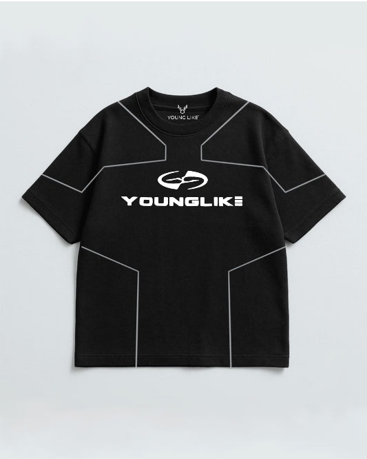 Oversized t-shirts black#1045