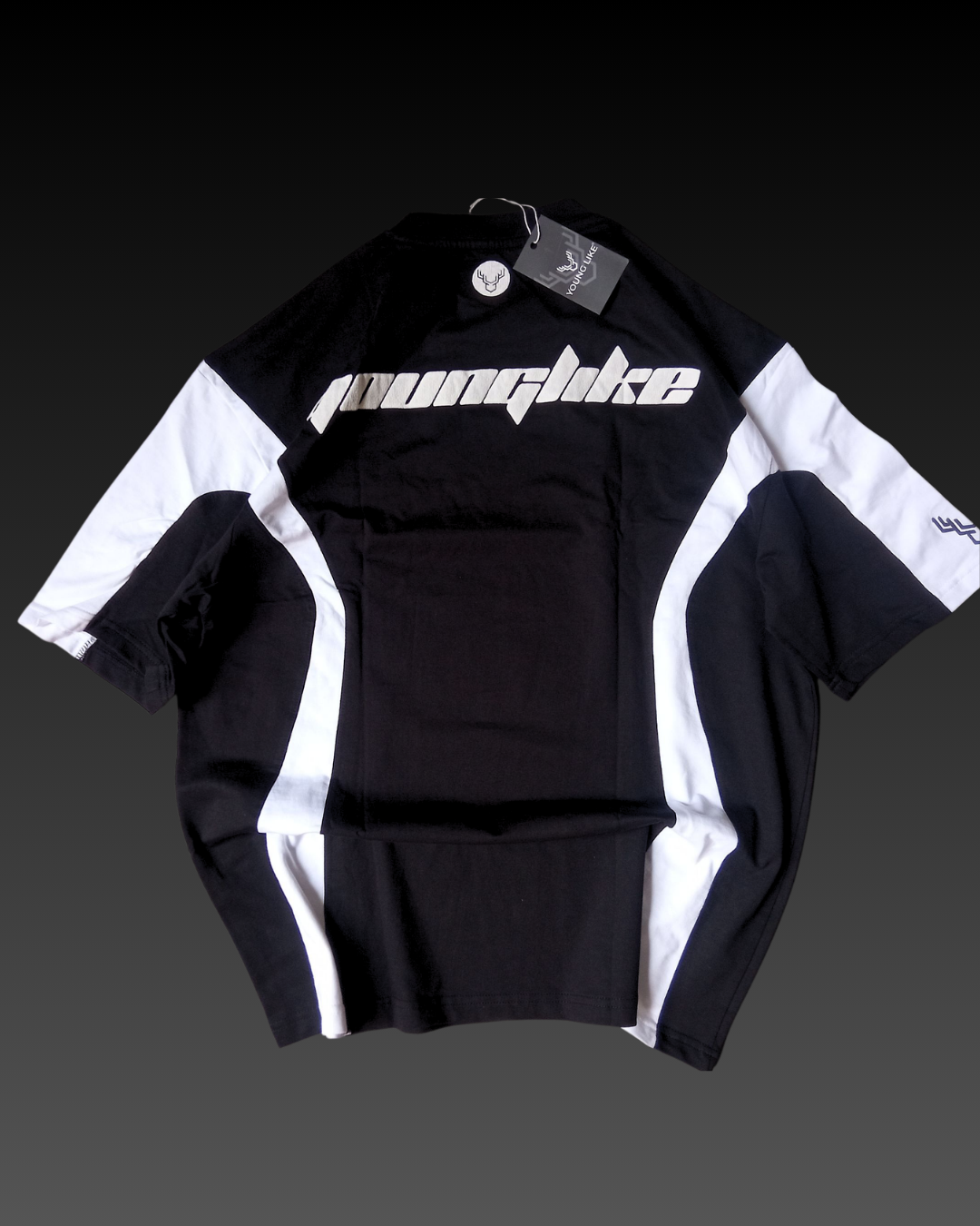 Oversized t-shirts 2 ps Black and white#1999