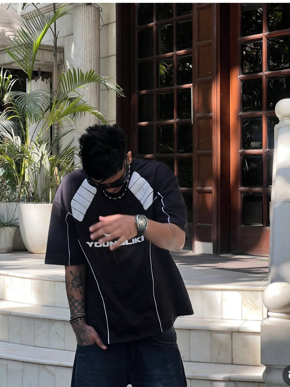 Oversized t-shirt black #1030
