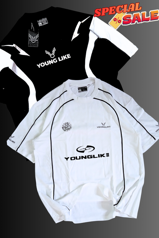 OVERSIZED T-SHIRTS #1025 + #999 BLACK AND WHITE 2 PS